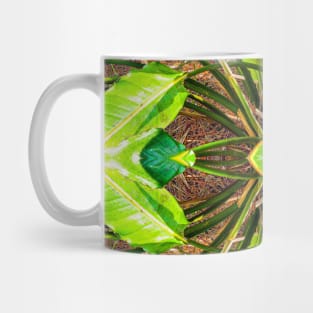 Canna flower pattern resembling the beak of a bird Mug